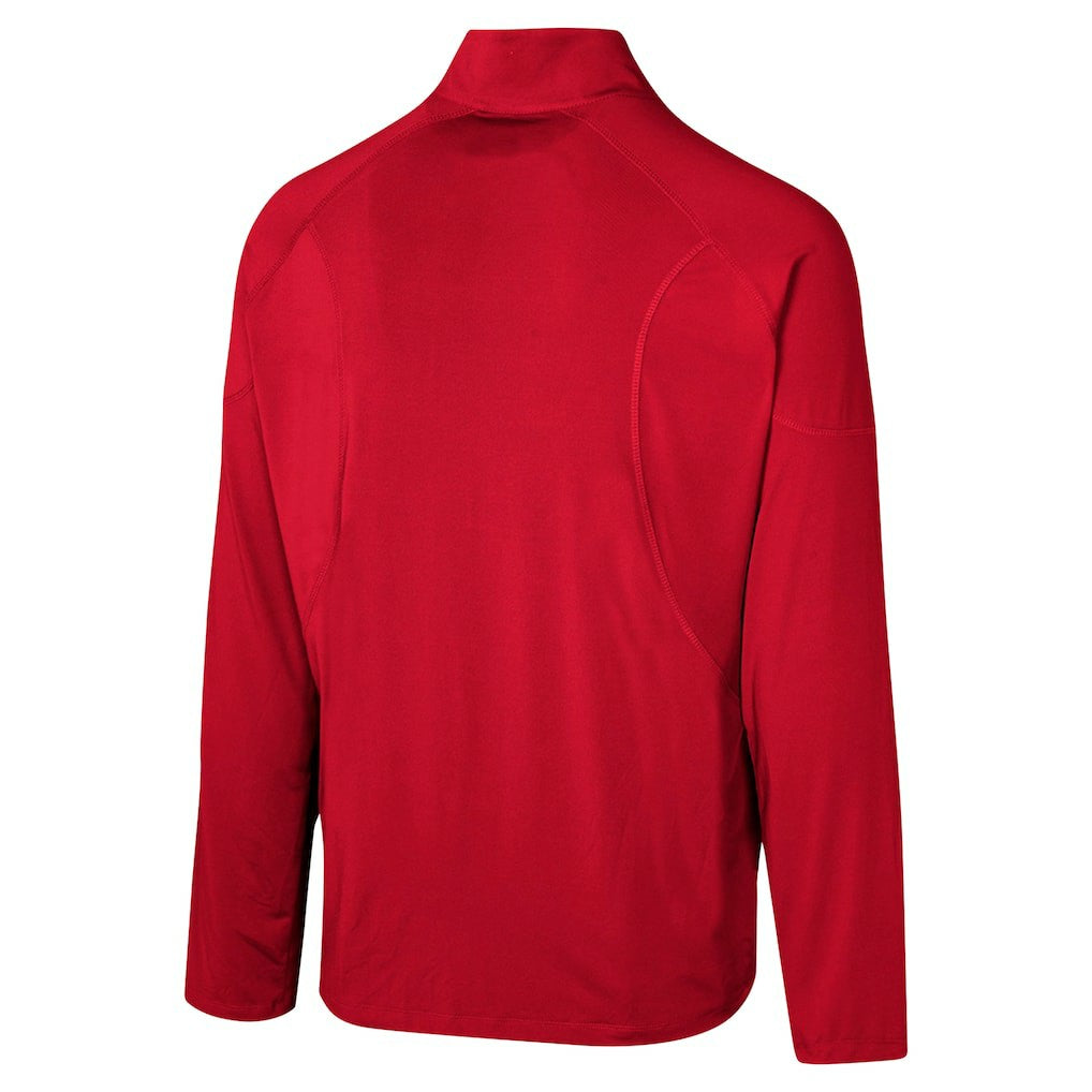 San Francisco 49ers Grind Iron Quarter-Zip Top Scarlet - NFL