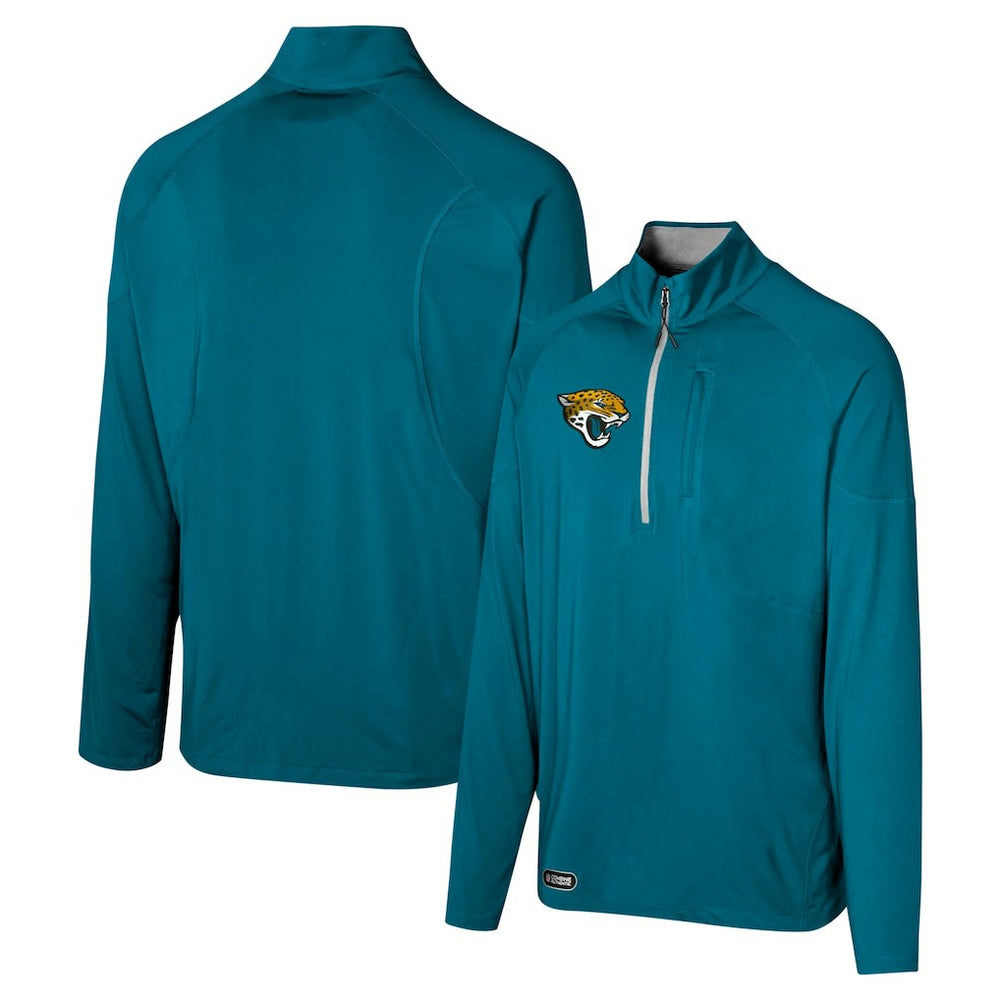Jacksonville Jaguars Grind Iron Quarter-Zip Top Teal - NFL