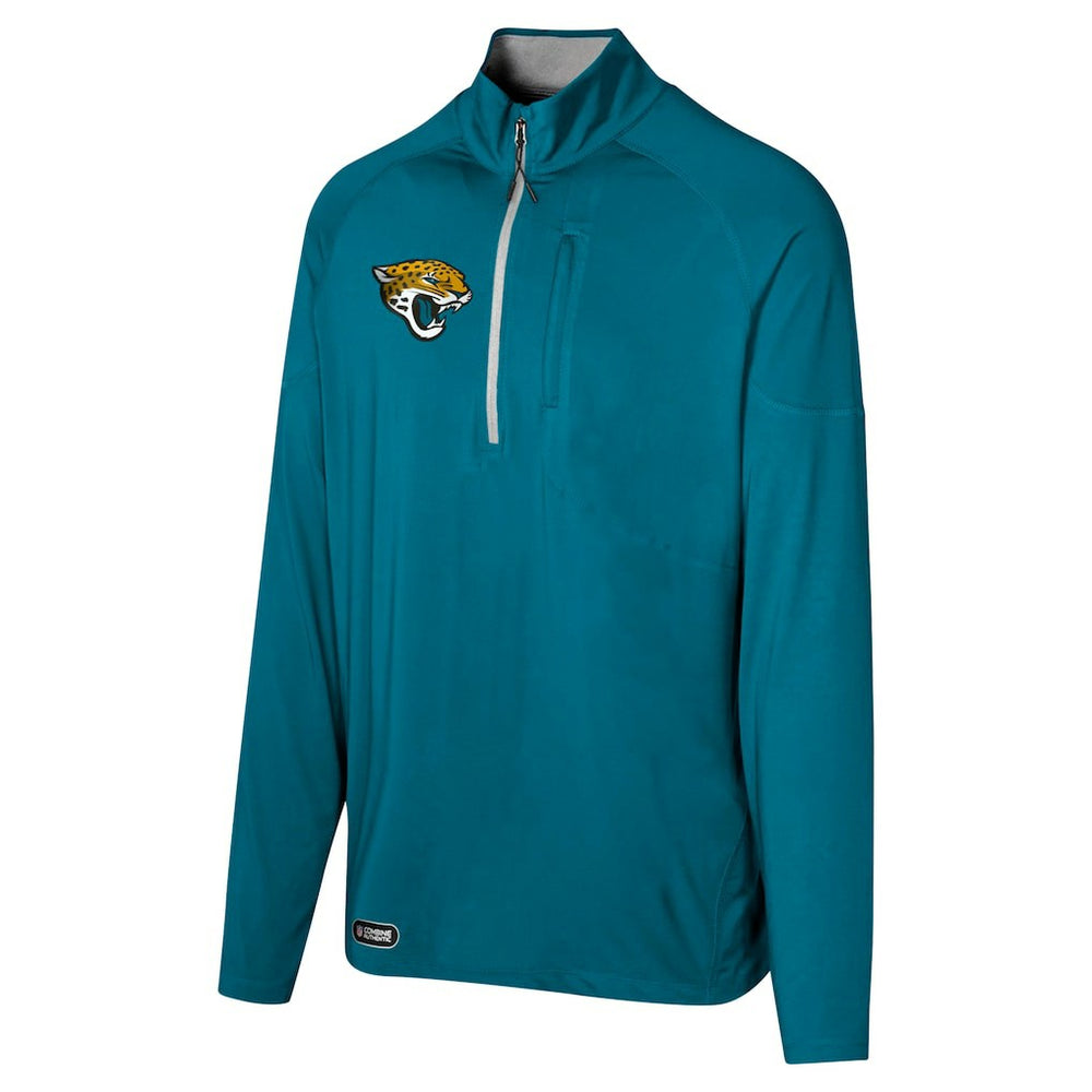 Jacksonville Jaguars Grind Iron Quarter-Zip Top Teal - NFL