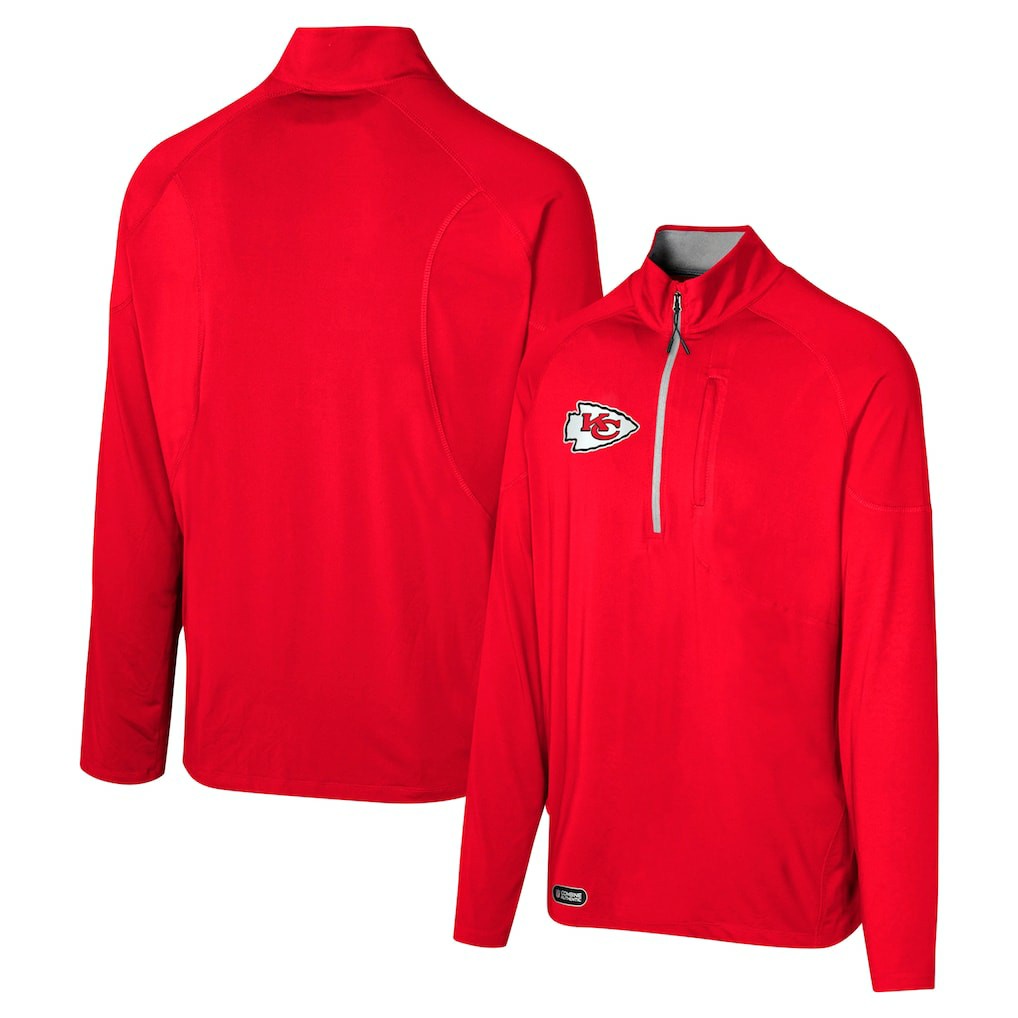 Kansas City Chiefs Grind Iron Quarter-Zip Top Red - NFL