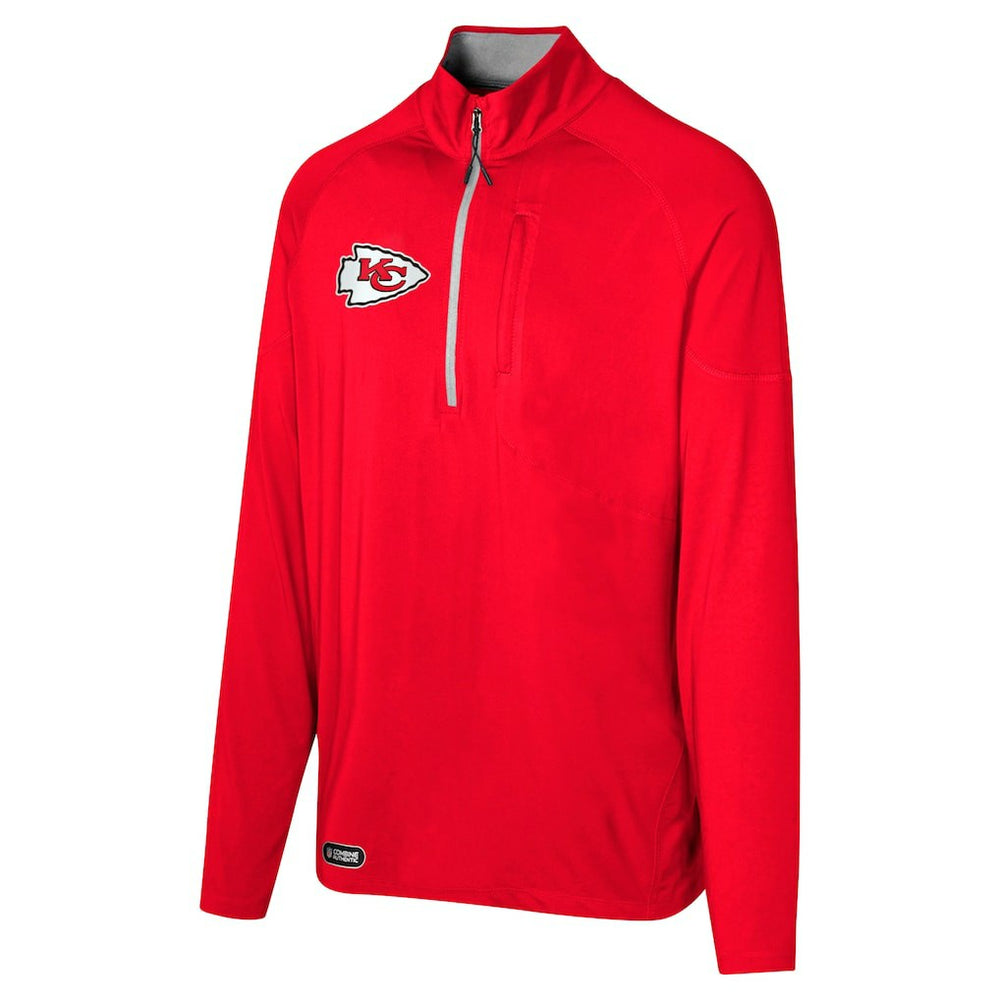 Kansas City Chiefs Grind Iron Quarter-Zip Top Red - NFL
