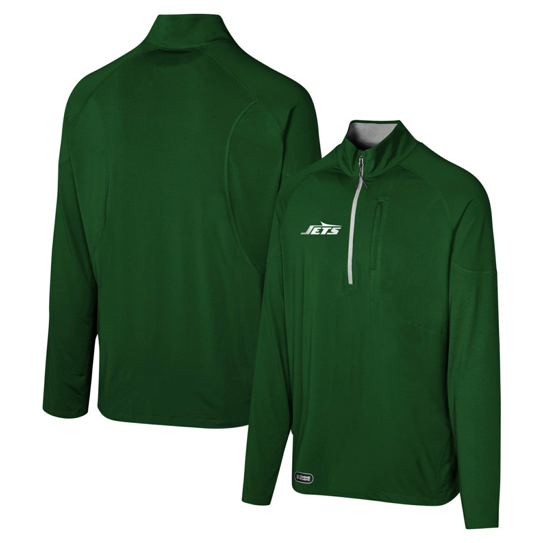 New York Jets Grind Iron Quarter-Zip Top Green - NFL