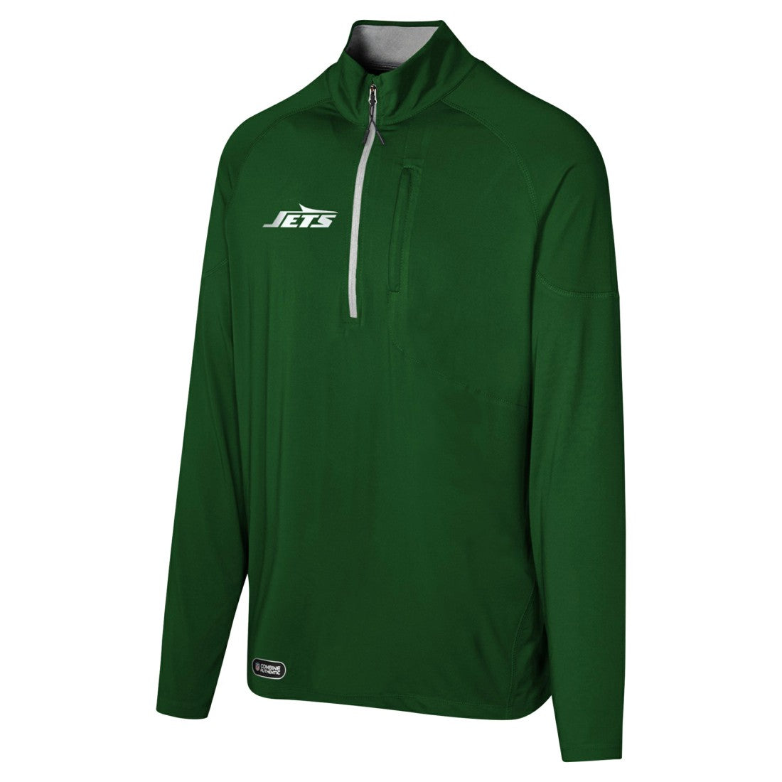 New York Jets Grind Iron Quarter-Zip Top Green - NFL