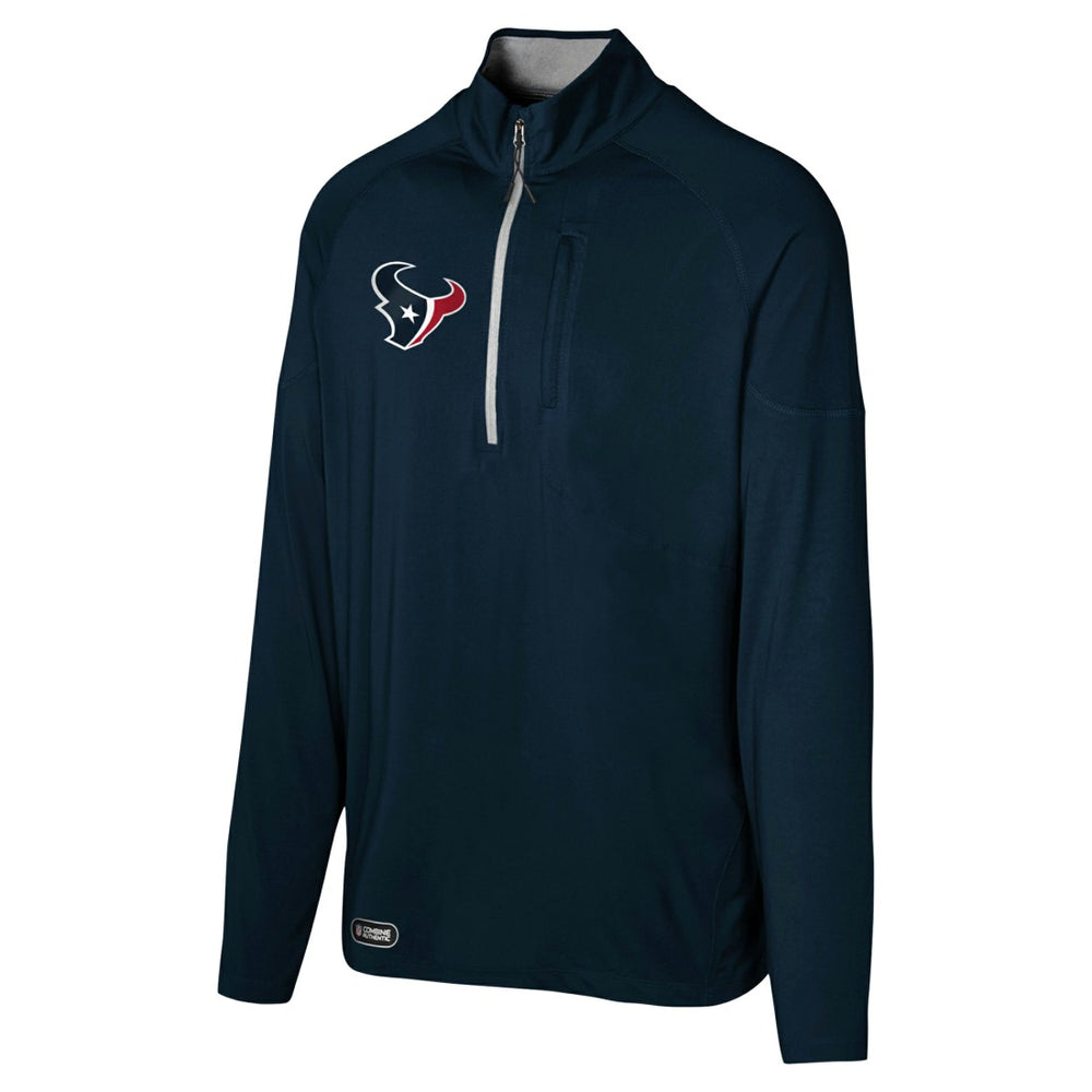 Houston Texans Grind Iron Quarter-Zip Top Navy - NFL