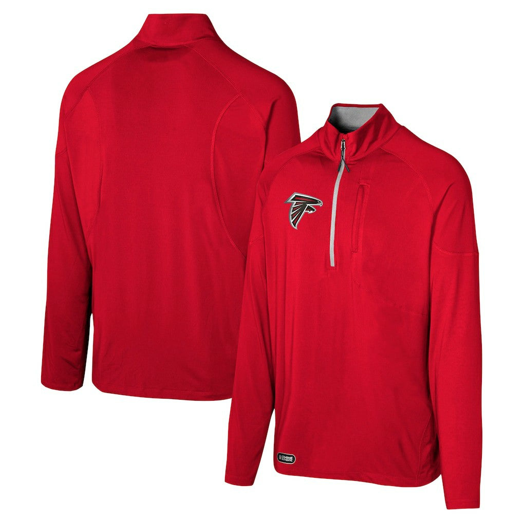 Atlanta Falcons Grind Iron Quarter-Zip Top Red - NFL