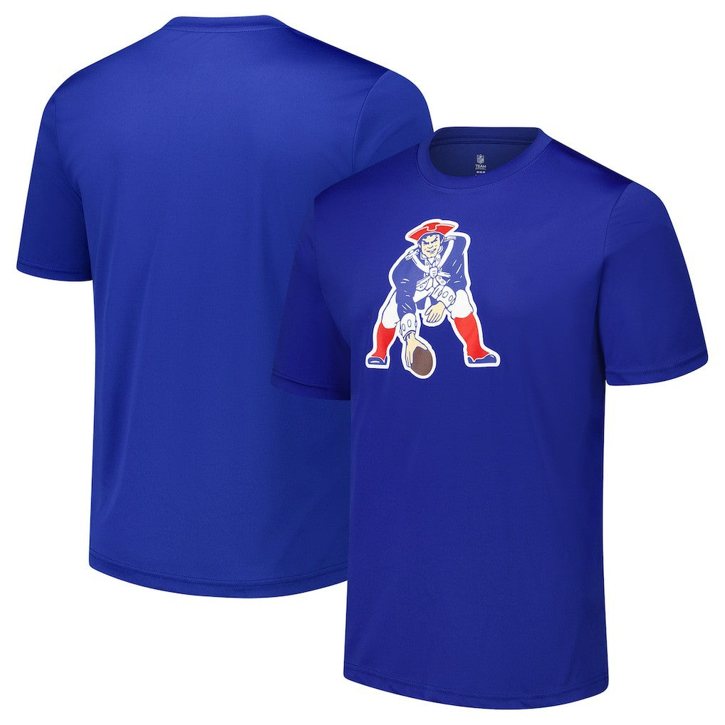 New England Patriots Stadium Retro T-Shirt Royal - NFL