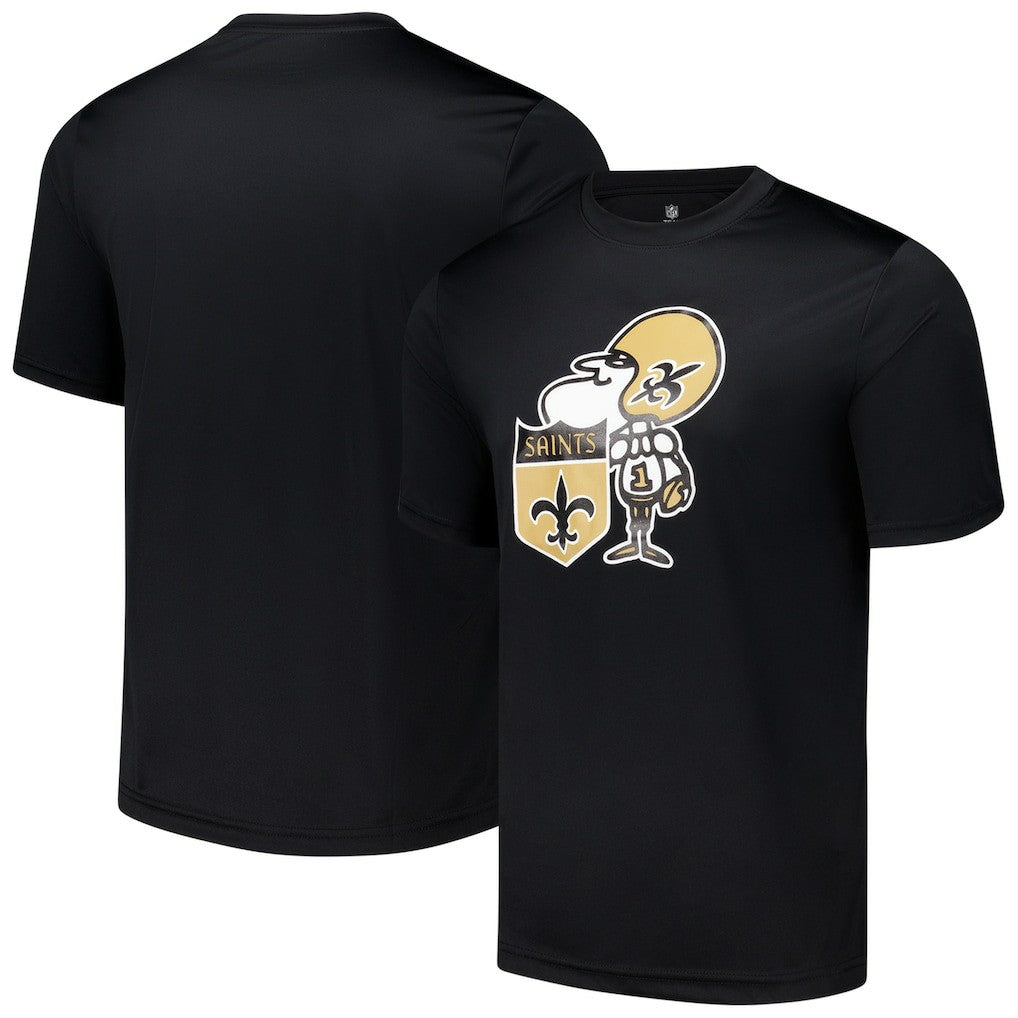 New Orleans Saints Stadium Retro T-Shirt Black - NFL