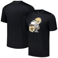 New Orleans Saints Stadium Retro T-Shirt Black - NFL