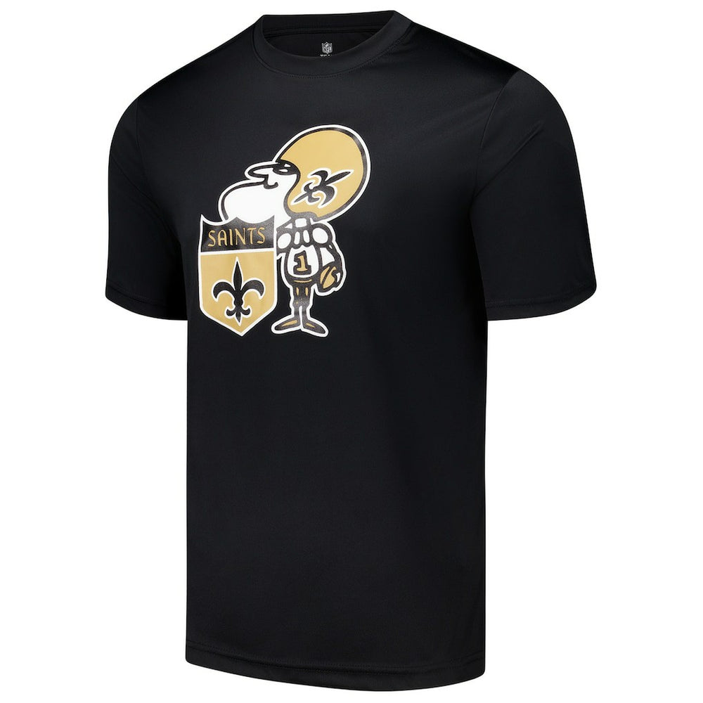 New Orleans Saints Stadium Retro T-Shirt Black - NFL