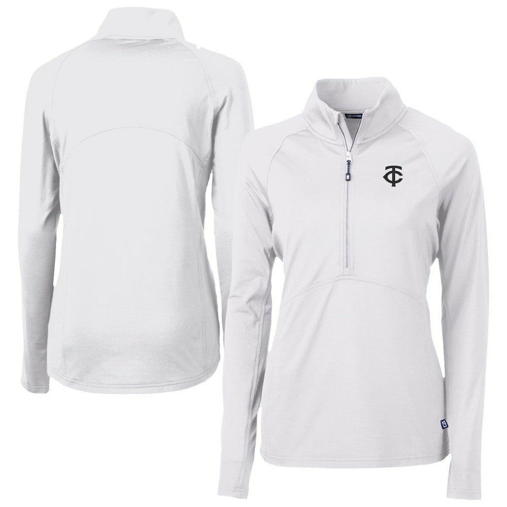 Minnesota Twins Cutter & Buck Women's Adapt Eco Knit Stretch Recycled Half-Zip DryTec Top On Sale