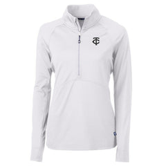 Minnesota Twins Cutter & Buck Women's Adapt Eco Knit Stretch Recycled Half-Zip DryTec Top On Sale