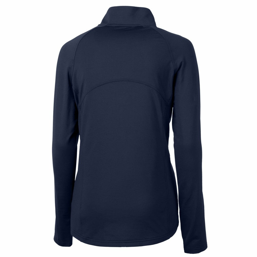 New York Mets Cutter & Buck Women's Adapt Eco Knit Stretch Recycled Half-Zip DryTec Top On Sale