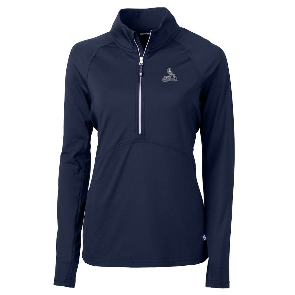 St. Louis Cardinals Cutter & Buck Women's Adapt Eco Knit Stretch Recycled Half-Zip DryTec Top Lifestyle