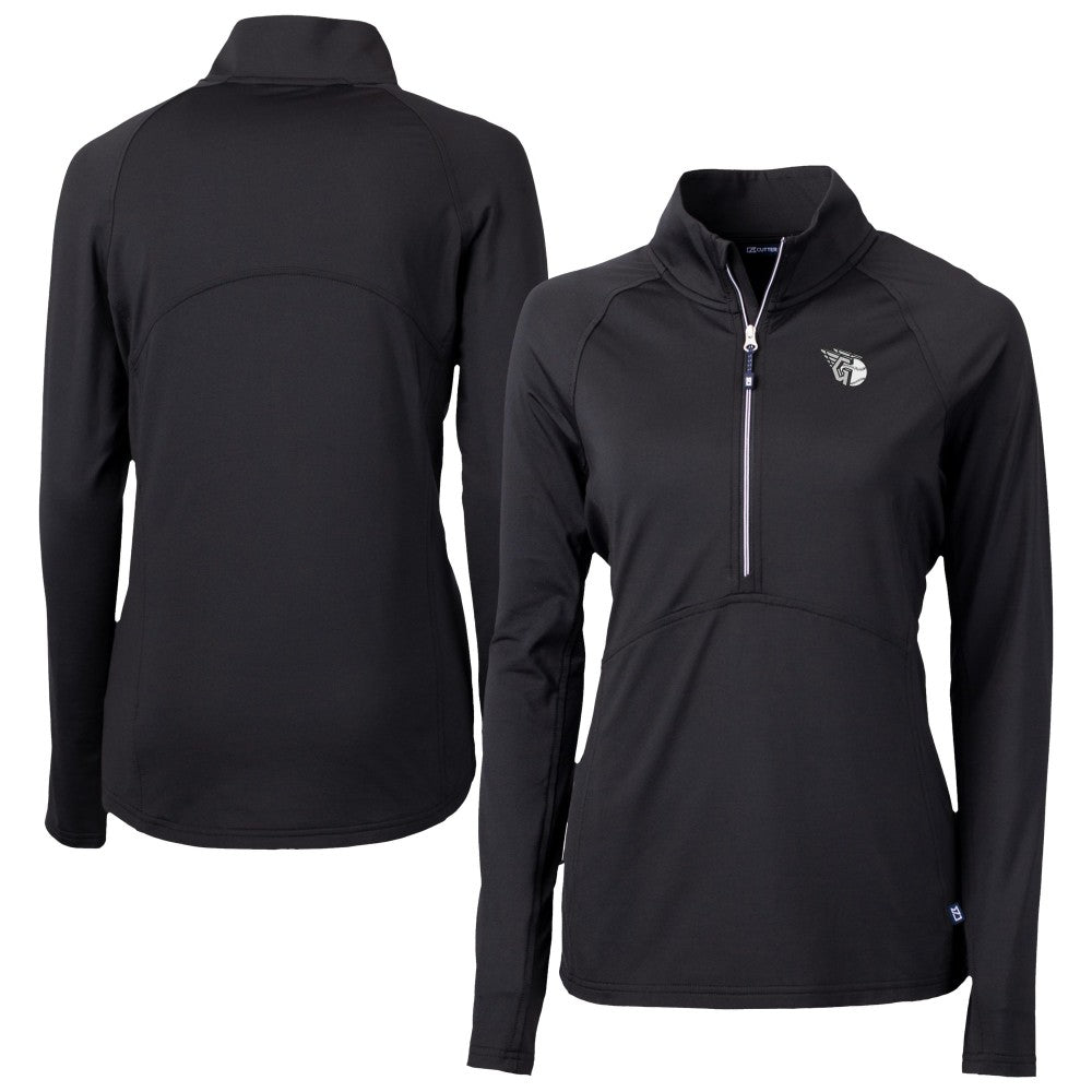 Cleveland Guardians Cutter & Buck Women's Adapt Eco Knit Stretch Recycled Half-Zip DryTec Top Near Me