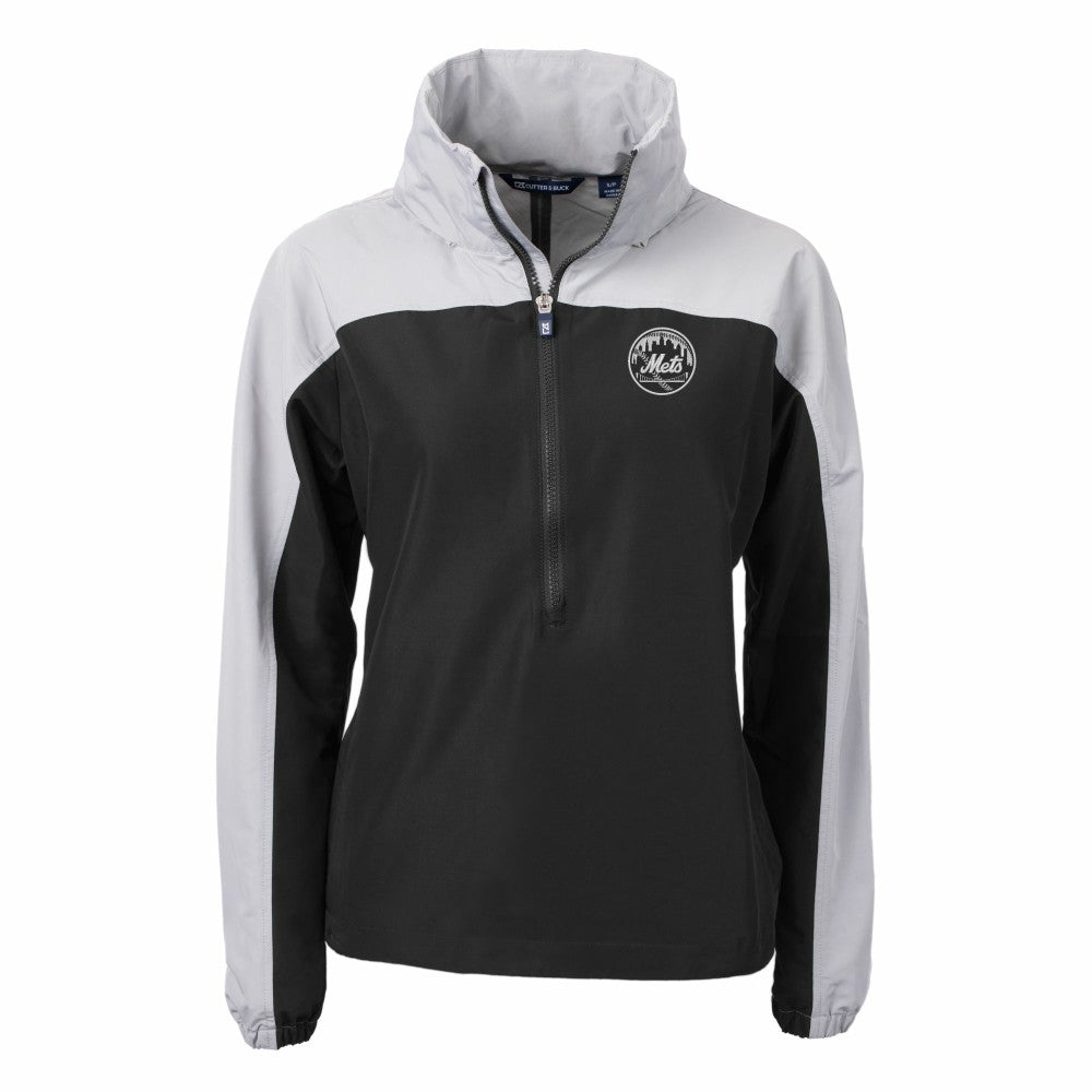 New York Mets Cutter & Buck Women's Charter Eco Recycled Half-Zip Anorak Jacket discount