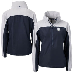 Minnesota Twins Cutter & Buck Women's Charter Eco Recycled Half-Zip Anorak Jacket Sale