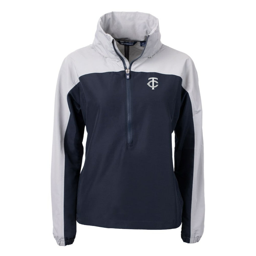 Minnesota Twins Cutter & Buck Women's Charter Eco Recycled Half-Zip Anorak Jacket Sale