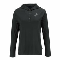 Los Angeles Dodgers Cutter & Buck Women's Coastline Epic Comfort Eco Recycled Raglan Long Sleeve Hoodie T-Shirt Clearance