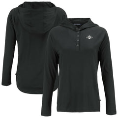 San Francisco Giants Cutter & Buck Women's Coastline Epic Comfort Eco Recycled Raglan Long Sleeve Hoodie T-Shirt Lifestyle