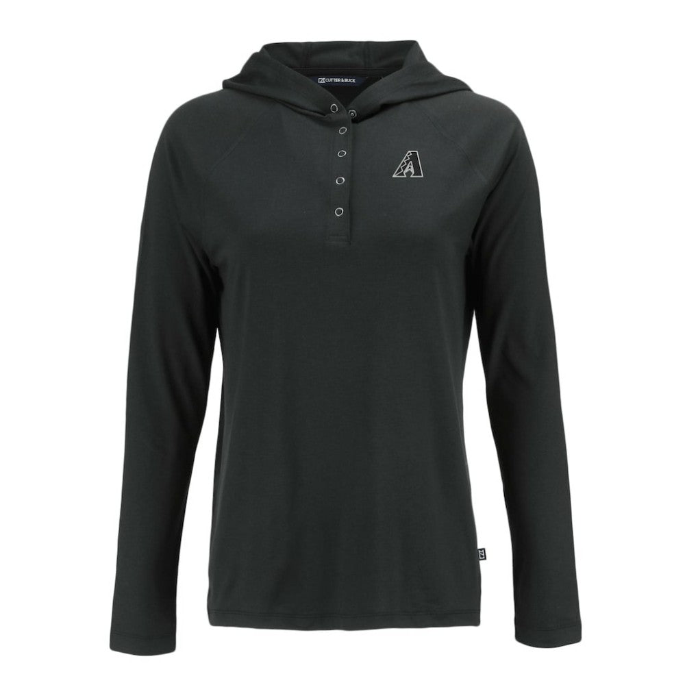 Arizona Diamondbacks Cutter & Buck Women's Coastline Epic Comfort Eco Recycled Raglan Long Sleeve Hoodie T-Shirt Sale