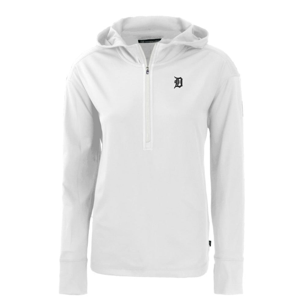 Detroit Tigers Cutter & Buck Women's Daybreak Eco Recycled Half-Zip Hoodie Sale