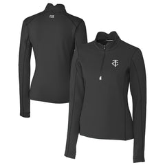 Minnesota Twins Cutter & Buck Women's Traverse Stretch Quarter-Zip Pullover Top Clearance