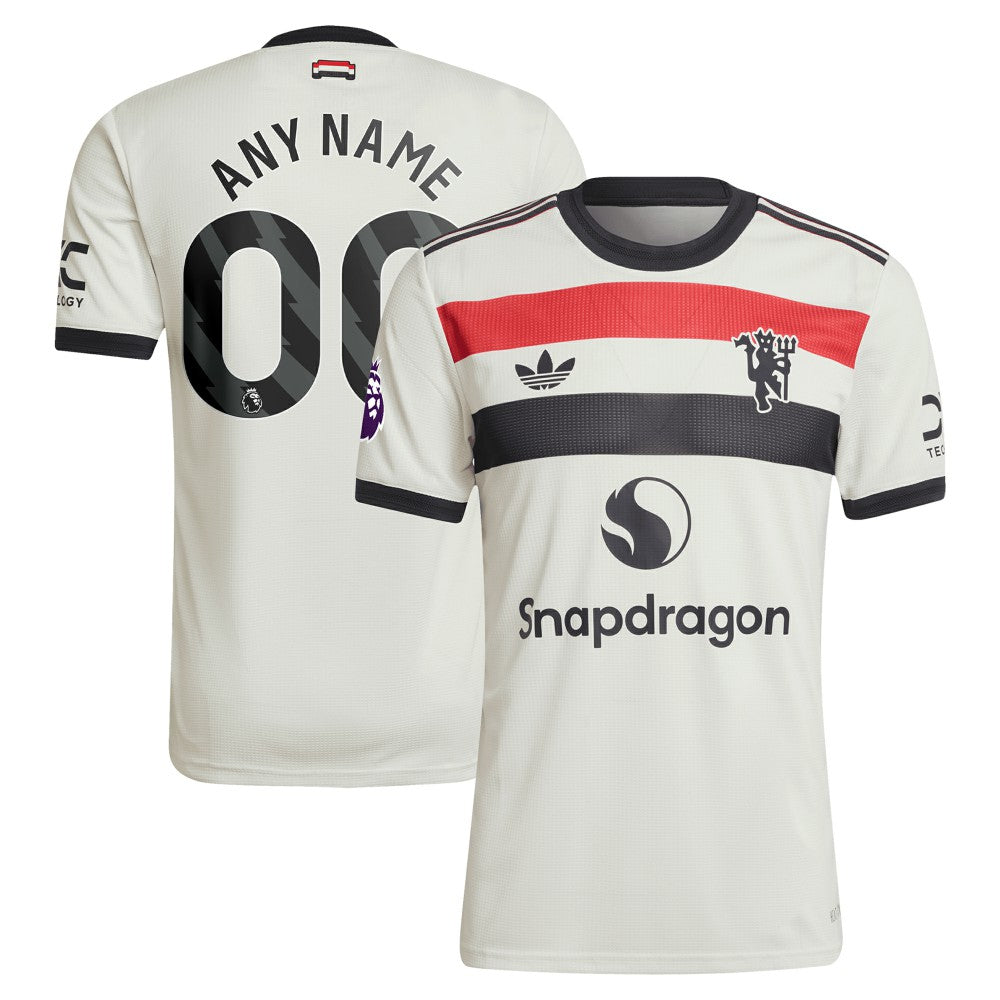 Adidas Manchester United Originals 2024/25 Third Custom Jerseys - Cream
