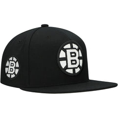 Boston Bruins Mitchell & Ness Team Snapback Hat Black