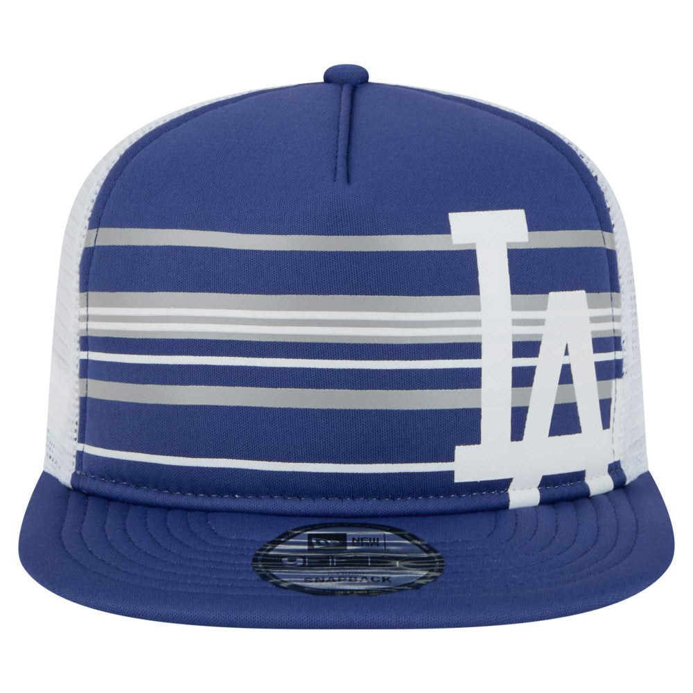 Los Angeles Dodgers New Era 9FIFTY A-Frame Trucker Snapback Hat discount
