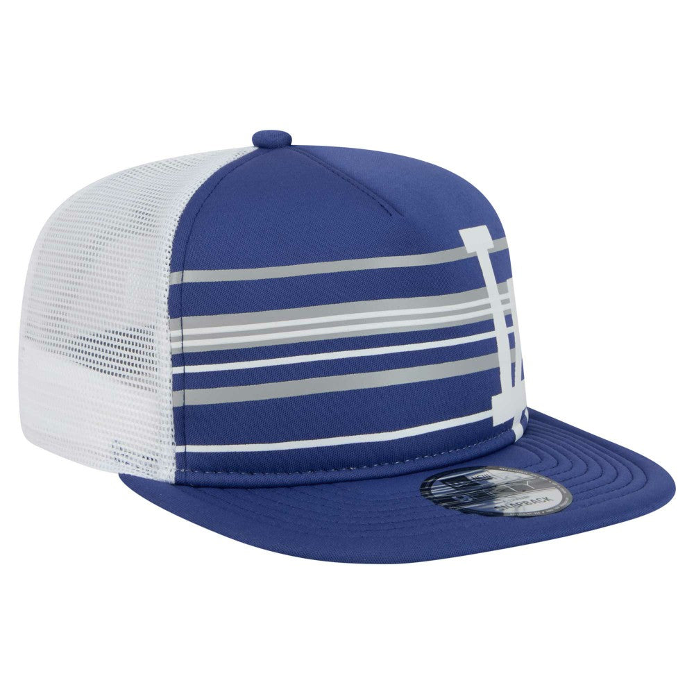 Los Angeles Dodgers New Era 9FIFTY A-Frame Trucker Snapback Hat discount