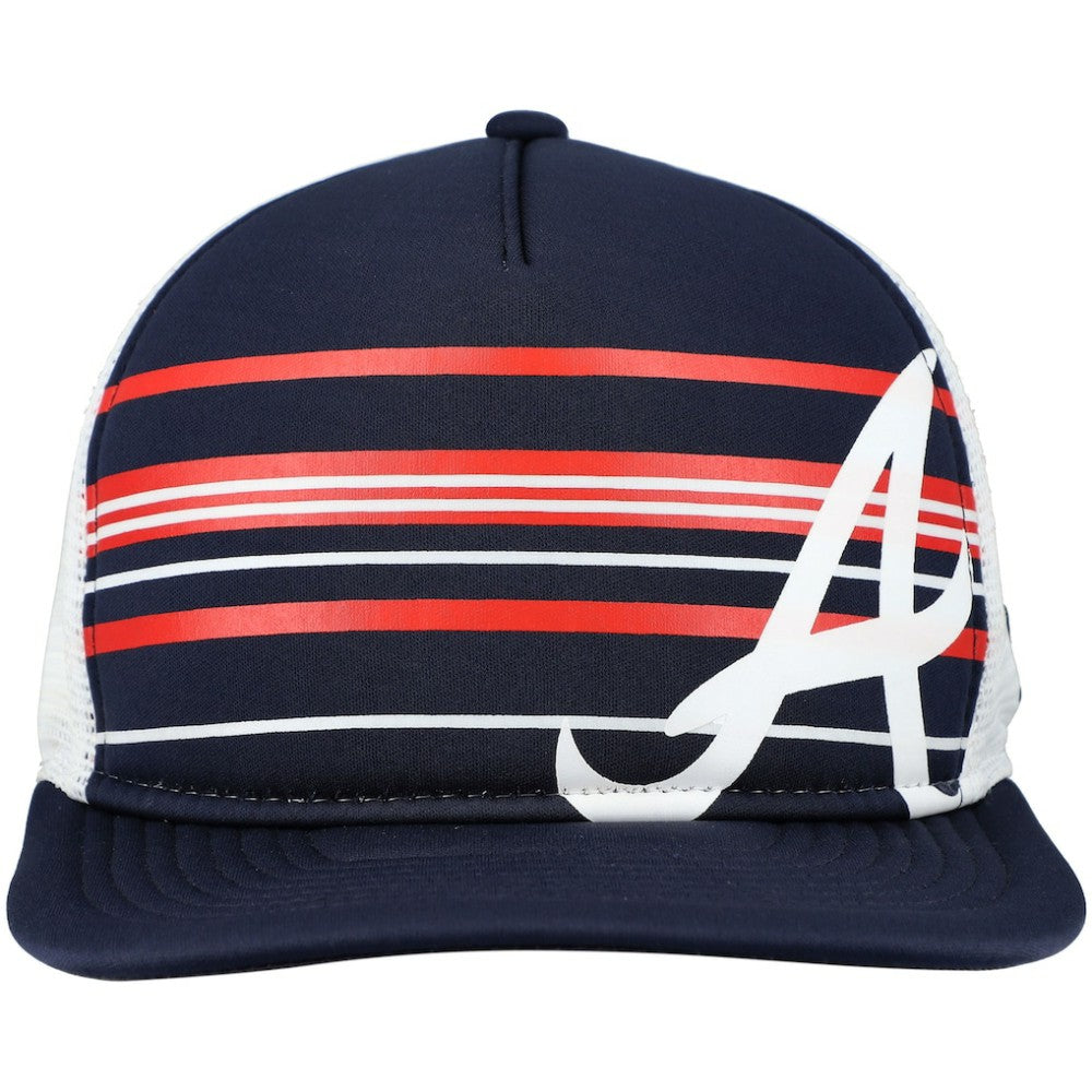 Atlanta Braves New Era A-Frame Trucker 9FIFTY Snapback Hat for sale