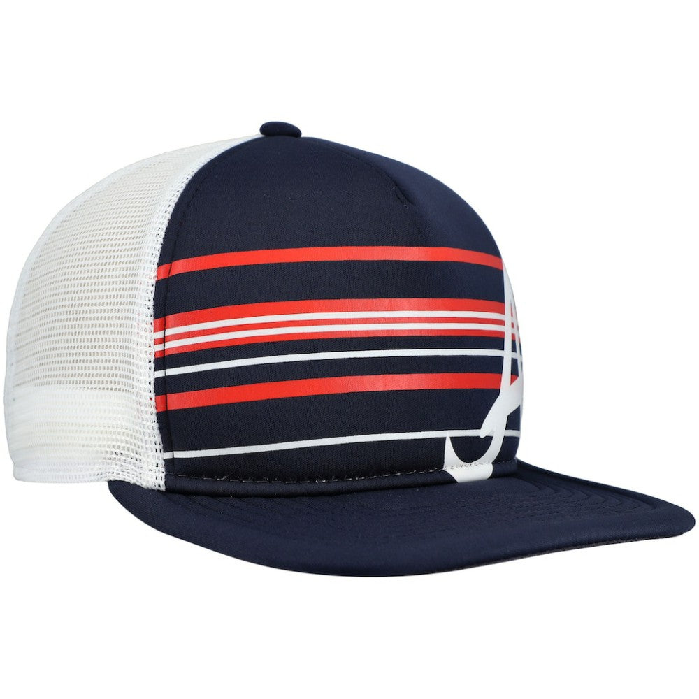 Atlanta Braves New Era A-Frame Trucker 9FIFTY Snapback Hat for sale