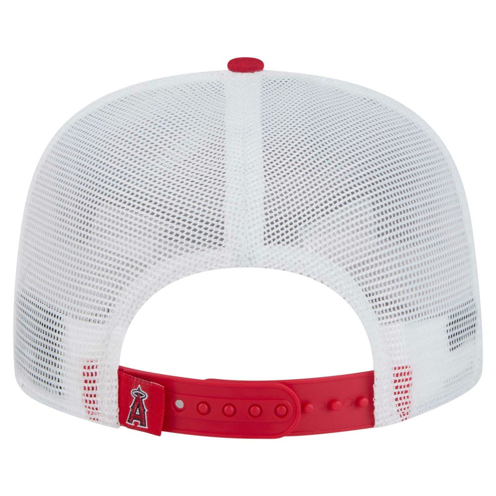 Los Angeles Angels New Era 9FIFTY A-Frame Trucker Snapback Hat On Sale