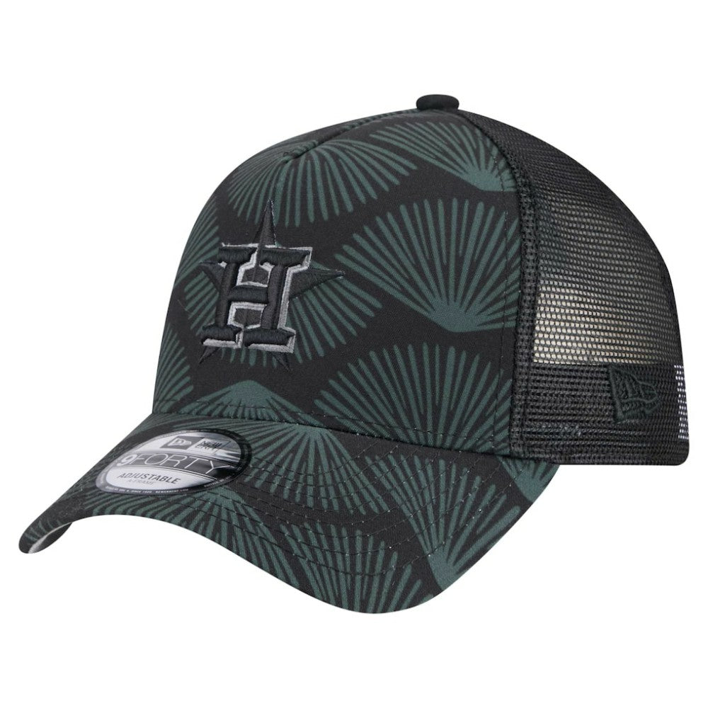 Houston Astros New Era 9FORTY A-Frame Trucker Adjustable Hat discount