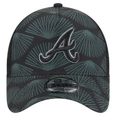 Atlanta Braves New Era 9FORTY A-Frame Trucker Adjustable Hat Lifestyle