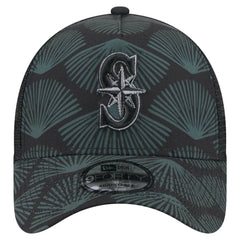 Seattle Mariners New Era 9FORTY A-Frame Trucker Adjustable Hat discount