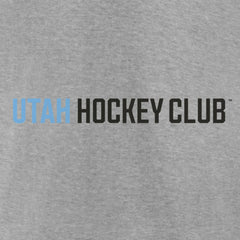 Utah Mammoth - Fanatics Wordmark Logo Fleece Pullover Hoodie Heather Gray
