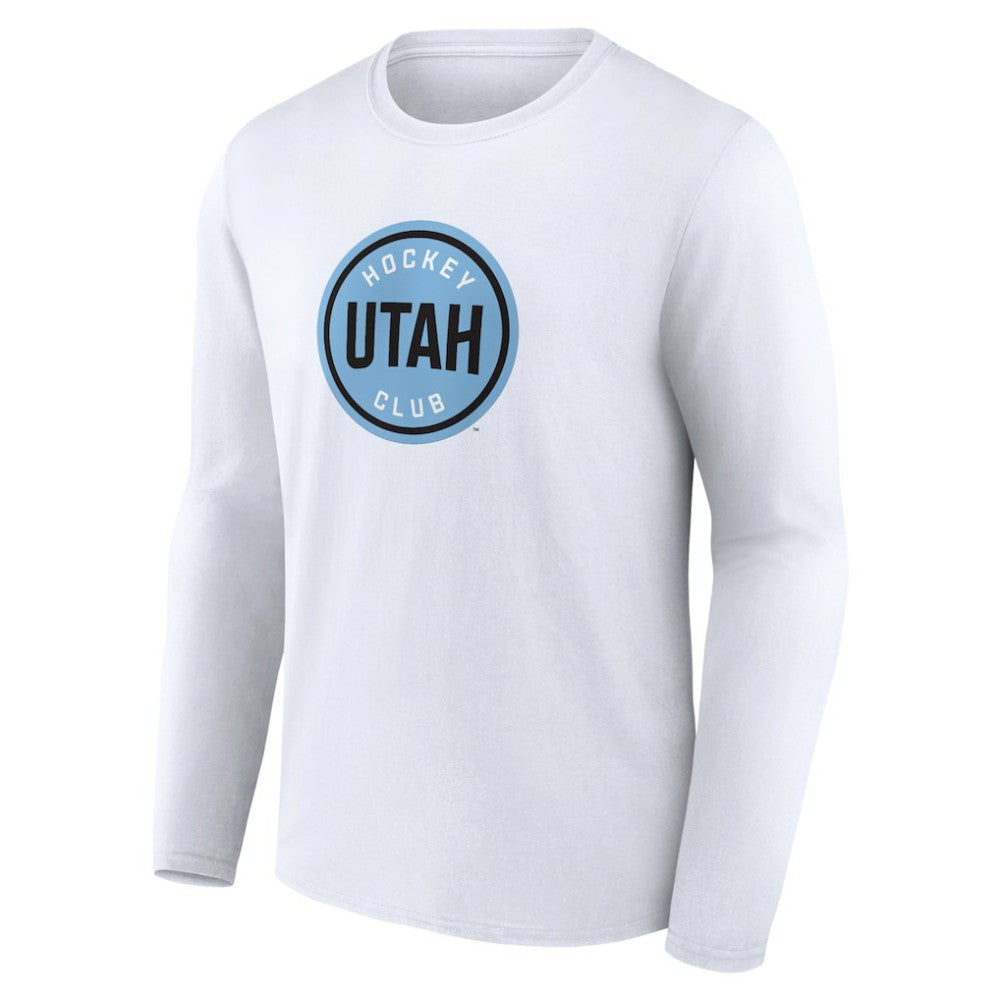 Utah Mammoth - Fanatics Draft Logo Long Sleeve T-Shirt White