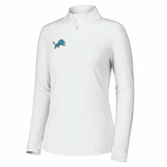 Detroit Lions Women's Sport Playa Vista IslandZone Quarter-Zip Jacket White - Tommy Bahama