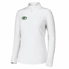 Green Bay Packers Women's Sport Playa Vista IslandZone Quarter-Zip Jacket White - Tommy Bahama