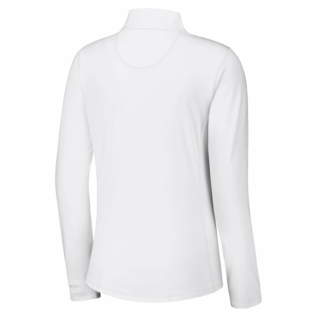 Buffalo Bills Women's Sport Playa Vista IslandZone Quarter-Zip Jacket White - Tommy Bahama