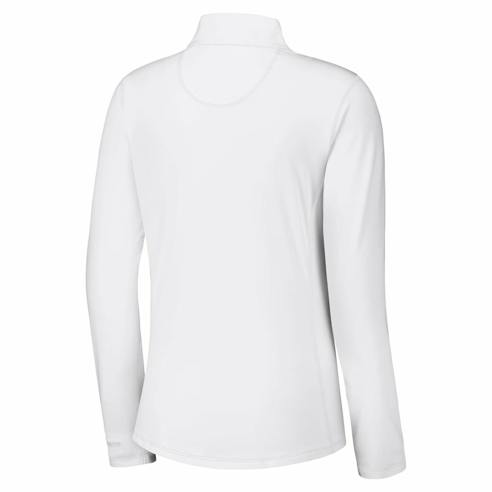 Buffalo Bills Women's Sport Playa Vista IslandZone Quarter-Zip Jacket White - Tommy Bahama