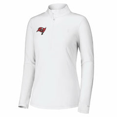 Tampa Bay Buccaneers Women's Sport Playa Vista IslandZone Quarter-Zip Jacket White - Tommy Bahama