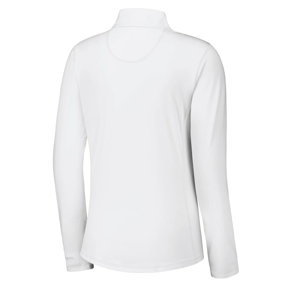 Miami Dolphins Women's Sport Playa Vista IslandZone Quarter-Zip Jacket White - Tommy Bahama