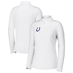 Indianapolis Colts Women's Sport Playa Vista IslandZone Quarter-Zip Jacket White - Tommy Bahama