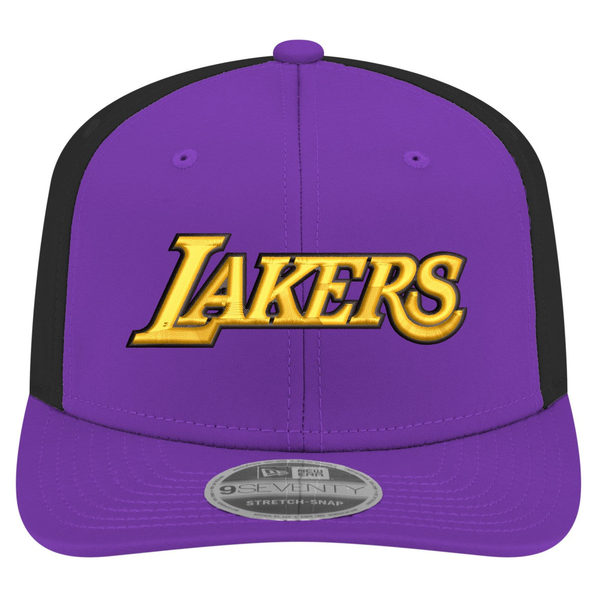 New Era - Los Angeles Lakers Statement Edition Jersey Hook 9SEVENTY Stretch-Snap Hat - Purple