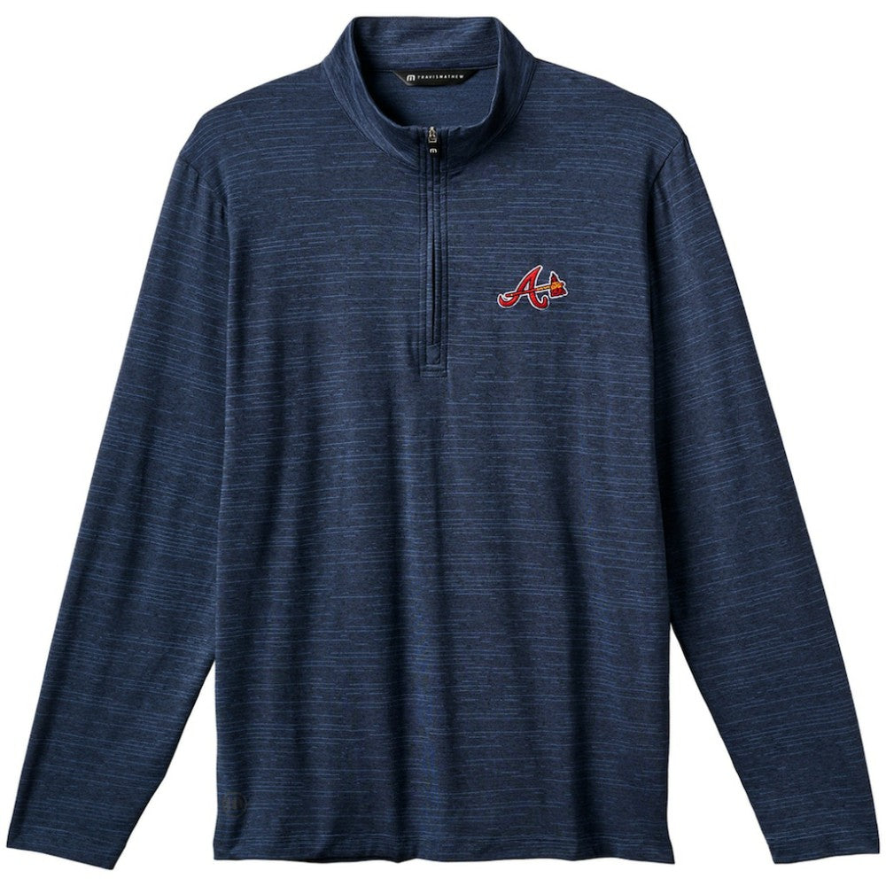 Atlanta Braves TravisMathew The Heater Quarter-Zip Pullover Top Near Me