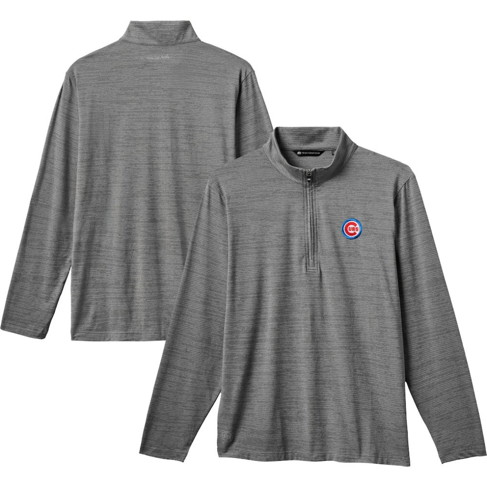 Chicago Cubs TravisMathew The Heater Quarter-Zip Pullover Top Online
