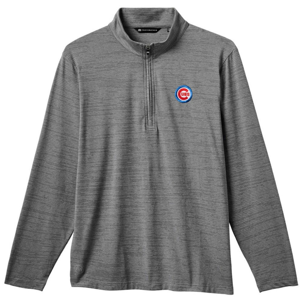 Chicago Cubs TravisMathew The Heater Quarter-Zip Pullover Top Online