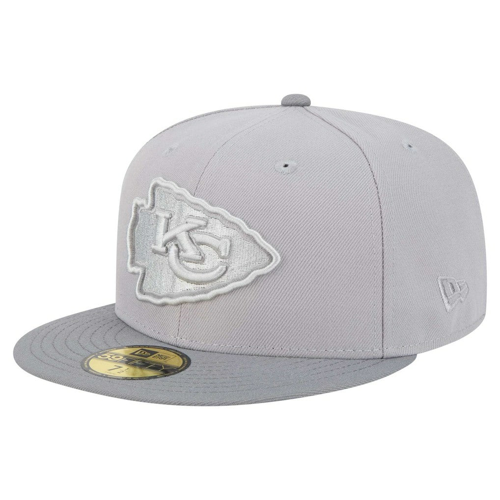 Kansas City Chiefs New Era Iron Cloud 59FIFTY Fitted Hat Gray/Graphite - NFL
